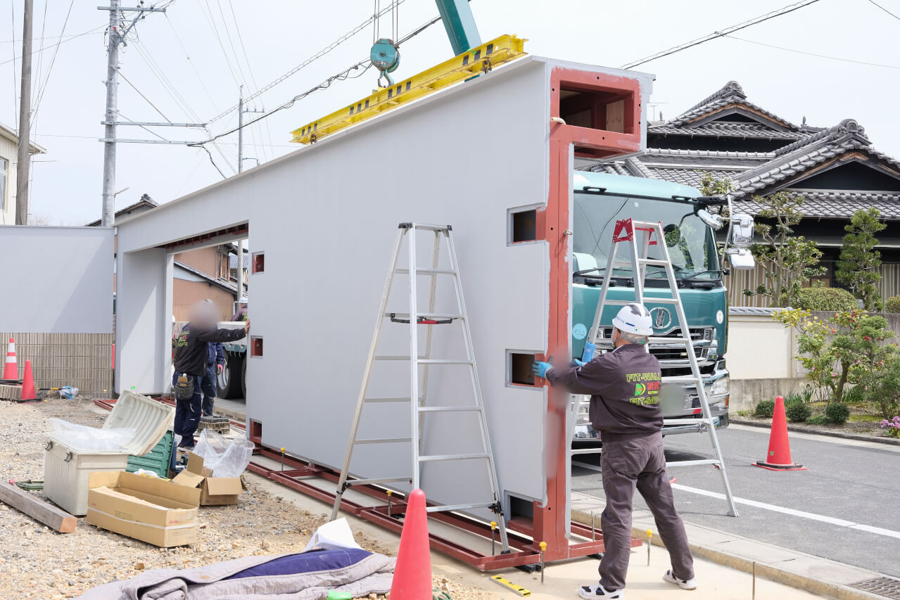 設置・連結作業